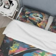 thumbnail image 4 of Designart "Vintage 1950s Woman Rebellion Timeless Rebellion" Celebrity Bedding Covert Set - People Multi-Color Movies and Television Bed Set With 2 Shams, 4 of 6