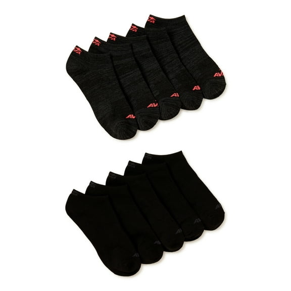 Avia Women's Lightweight Performance No Show Sock, 10 Pack