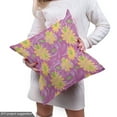 thumbnail image 5 of Ambesonne Vintage Fabric by the Yard Upholstery, Floral Retro Flower Leaf, 2 Yards, Pale Fuchsia and Mustard, 5 of 5