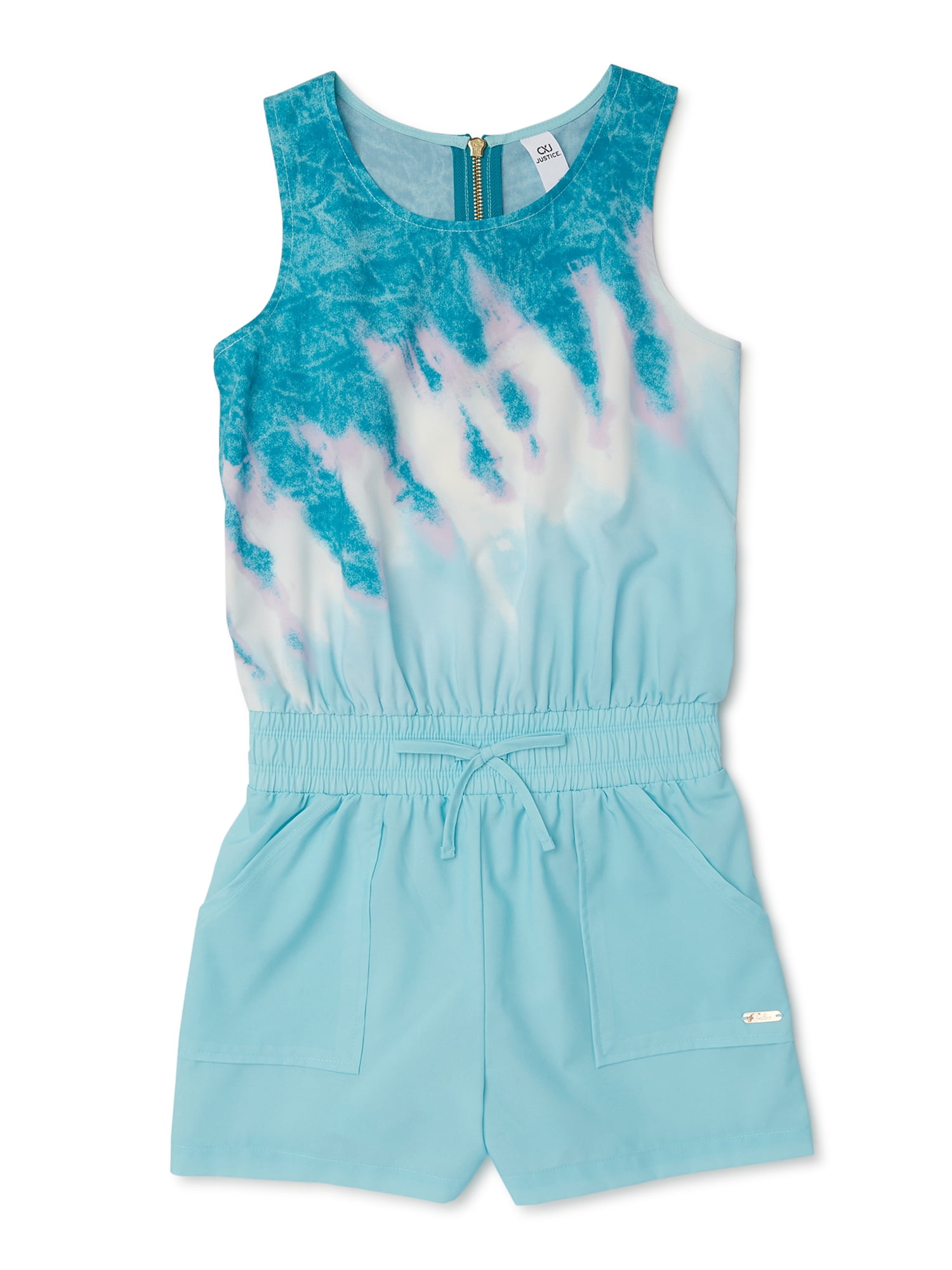 sleeveless tie dye romper