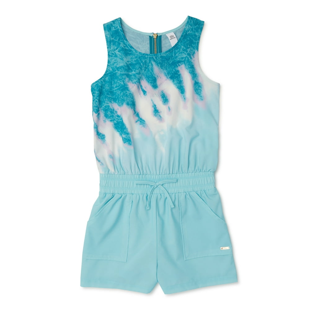 Justice Justice Girls Sleeveless Tie Dye Romper, Sizes 518 Plus