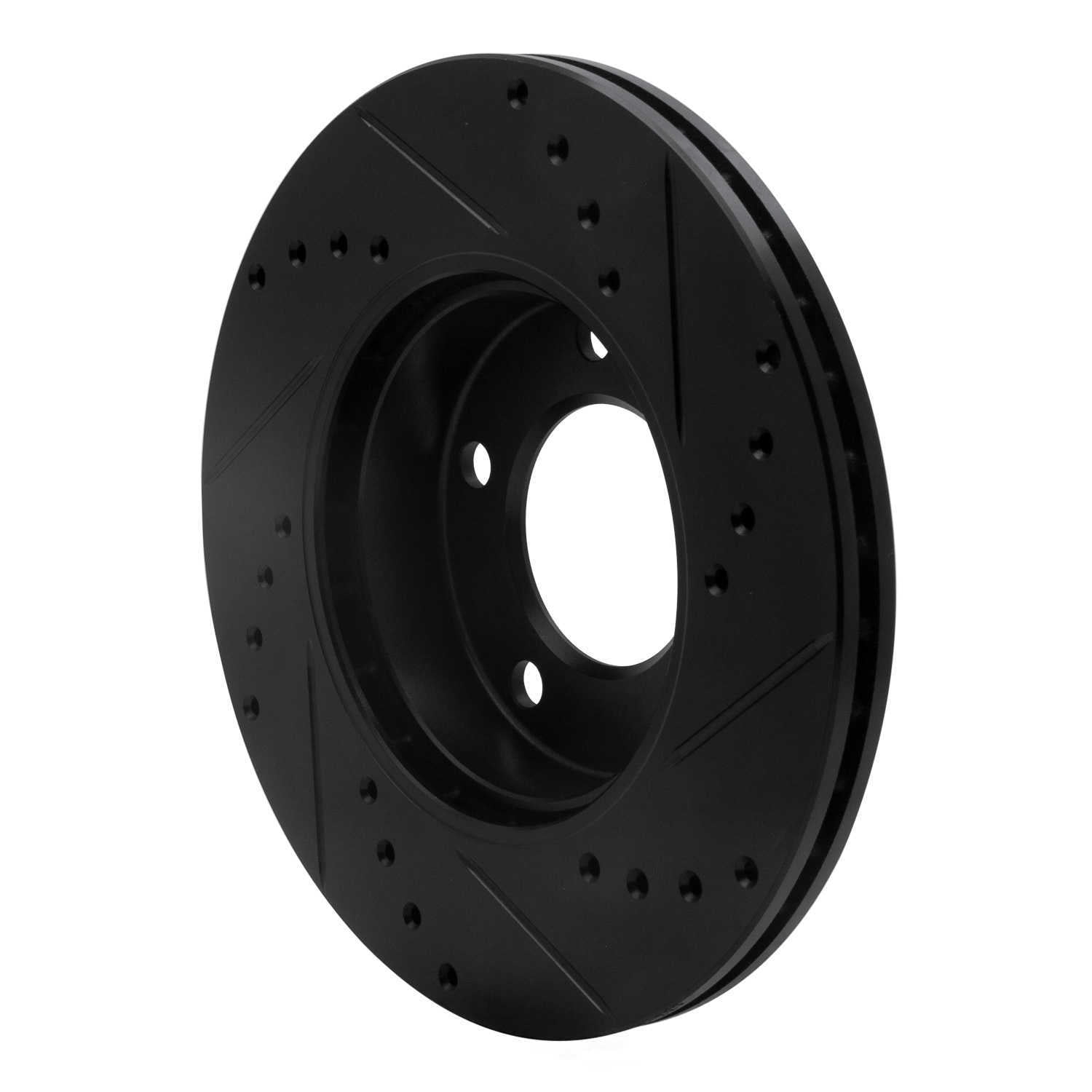 Dynamic Friction Company 633-31027L DFC Brake Rotor - Drilled And Slotted - Black