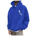 thumbnail image 2 of WILLBEST Sudaderas Deportivas para Hombre, Moda Informal, Jersey con Estampado De Rosas, Sudadera con Capucha De Manga Larga Mediana​​, 2 of 5
