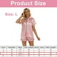 thumbnail image 2 of Conjunto de pijama de mujer Conjunto de pijama de camisa de manga corta abotonada y pantalones cortos, 2 of 5