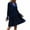 QR1-Navy, variant on Meichang Womens Velvet Dress V Neck Long Sleeve A Line Ruffle Tiered Mini Dresses Flowy Babydoll Dresses formal Wedding Party Cocktail Dress