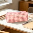 thumbnail image 4 of Small Cute Adorable Versatile Pencil Case Makeup Bag Cloth Pouch Organizer for Stripling Teenagers Home Office University Travel Storage Beautiful Lightweight Portable Ideal Gift 6.7x2.7x1.9 Inches, 4 of 7