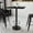 Black, variant on Flash Furniture 24'' x 30'' Gray Rectangular Laminate Table Top with Black 18" Round Bar Height Table Base with Footring