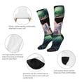 thumbnail image 3 of Naloa Snake Holding A Lotus Knee Socks, High Socks Long Stretchy Sock Women Knee High Stocking, Long Socks for Women, 3 of 6