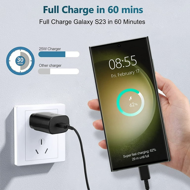 USB C Super Fast Charger for AT&T Radiant Max 5G 25W Charger Type