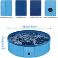 thumbnail image 2 of Zalmoxe Dog Pool Swimming Pool Plastic Kiddie Pool for Kids Dog Pet Pool for Small Medium Large Dogs Leakproof Collapsible Pool for Puppy Cats Kids(31.5",47.2",63"), 2 of 11