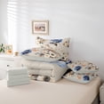 thumbnail image 6 of Manfei Adults Female Girls Floral Rose Butterflies Twin Bedding Sets 7-Piece,Spring Garden Bedding Comforter Set Microfiber,Vintage Aesthetics Breathable Sheet Sets,Super Cozy Room Decor,Reversible, 6 of 8