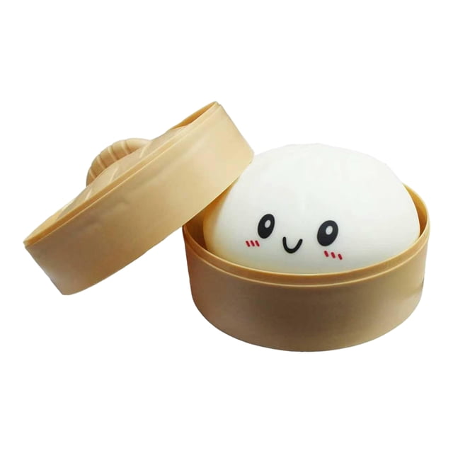 2026 Upgraded Large Giant Dumpling Squishy Toys, Mystery Squishy Dumpling Stress Relief Sensory Toy, Soft Squeeze Fidget Stress Ball with Steamer Box, Home Office Birthday Gift Fillers
