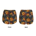 thumbnail image 6 of Sigee Sunflowers for Women's Athletic Shorts High Waisted Running Shorts Pocket Sporty Short Gym Elastic Workout ShortsLarge, 6 of 9