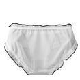 thumbnail image 4 of Kmdttou Womens Underwear Sexy Lace High Cut Panties Comfort Bikini Panty Stretch Underpants Breathable Ladies Briefs (Available in Plus Size) White-L, 4 of 4