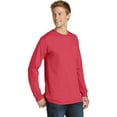 thumbnail image 4 of Port & Company Pigment Dyed Long Sleeve Pocket Tee-S (Poppy), 4 of 6