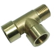 thumbnail image 3 of Adaptador de conector de latón con rosca en T de 2x 1/4 ", accesorios de tubería, diámetro de rosca ,5 mm Yotijar Adaptador de rosca de latón de 3 vías, 3 of 9
