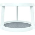 thumbnail image 4 of Home Intuition 2-Tier Twin Turntable Non Skid Lazy Susan 8.75 Inch Inner 9.75" Outer Diameter for Cabinets and Pantry, White Grey, 4 of 6