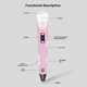 thumbnail image 2 of 2nd Generation 3D Printing Pen High Temperature 3D Drawing DIY Doodling Tool - Purple, 2 of 5