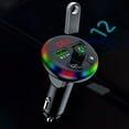 thumbnail image 4 of Bluetooth Transmitter for Car, 7 Color LED Car Adapter with 5V/3.1A USB Charging, Hands-Free Car Kit, Music Streaming, Voice Notification, Compatible with 12V-24V Vehicles, 4 of 9