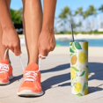 thumbnail image 2 of 20 oz Double Insulated Coffee Tumbler with LeakProof Lid Lemon Cafe Tumblers for Coffee Beverages Tea, 2 of 7