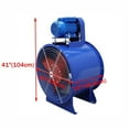 thumbnail image 2 of PreAsion 24" Dia Tube Axial Fan Spray Booth Paint Fumes Blower Strong Ventilation Smoke Exhaust Fan 220V, 2 of 19