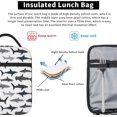 thumbnail image 5 of Lunch Box Insulated Lunch Bag With Adjustable Shoulder Strap & Bottle Holder (Shark Silhouette), 5 of 6