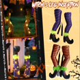 thumbnail image 3 of 2Pcs Halloween Witch Legs with Stakes, Outdoor Garden Prop Decoration for Lawn Haunted Party – Orange, 3 of 6