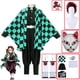 thumbnail image 2 of Disfraz de Cosplay de Demon Slayers Kimetsu no Yaiba, Tanjirou Kamado, Kimono, capa, ropa de Anime para fiesta de Halloween, conjunto de uniforme, 2 of 4