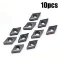 thumbnail image 1 of 10PC DCMT21.51 DCMT070204 VP15TF Carbide Inserts For Lathe Turning Tool Holder, 1 of 11