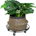 thumbnail image 5 of Wagner 15" Black Round Steel Wire Plant Caddy – Durable, Powder-Coated, 220 lbs Capacity, 5 of 7