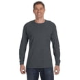 thumbnail image 1 of The Hanes Adult 61 oz Tagless Long Sleeve T-Shirt - CHARCOAL HEATHER - S, 1 of 2