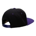 thumbnail image 4 of Wave Life Embroidered Wool Blend 2 Tone Classic Snapback - Black Purple OSFM, 4 of 5