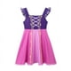 thumbnail image 5 of Disney-vestido de Frozen para niña, disfraz de Rapunzel, sirena, Ariel, Cenicienta, Princesa, ropa informal de verano, 5 of 5