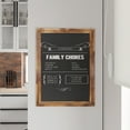 thumbnail image 4 of Merrick Lane 18" x 24" Torched Wood Wall Mount Magnetic Chalkboard Sign with Eraser, Hanging Wall Chalkboard Memo Board, 4 of 12