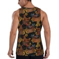 thumbnail image 3 of Easygdp Embroidery Chicken Rooster And Sunflowers Men's Tank Top, Sleeveless Muscle T Shirts, Breathable, Quick-Dry, Loose for Gym, Running, Fitness - Small, 3 of 9