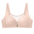 thumbnail image 2 of HWRETIE Sheer Unlined Bra for Natural Shape - Woman's Solid Color Comfortable Hollow Out Perspective Bra Underwear No Rims Everyday Lightly Padded T-Shirt Bra, 2 of 4