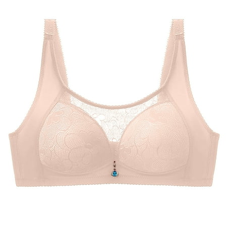 

Women Lace Bralettes Solid Color Comfortable Everyday Bras Hollow Out Perspective Lingerie Underwear No Rims