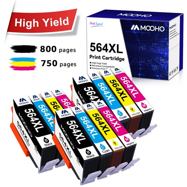 564 Ink Cartridges for Printers to Use with HP DeskJet 3520 3522
