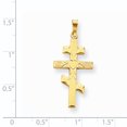 thumbnail image 2 of 14K Yellow Gold Eastern Orthodox Cross Pendant, 2 of 2
