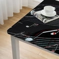 thumbnail image 5 of WYYP Musical Notes Treble Square Tablecloth 100% Polyester Fiber 52*52, 5 of 8