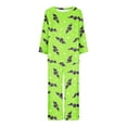 thumbnail image 5 of Ensembles pour Femmes Vêtements Pyjama d'Halloween pour Femmes à Imprimé Col Rond Manches Longues Deux Pièces Confortable Ensemble de Pyjama de Maison Ensemble de Sport Femmes Ensemble 2 Pcs Ensembles en Liquidation, 5 of 5