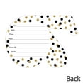 thumbnail image 5 of Big Dot of Happiness Adult 70th Birthday - Gold - Shaped Fill-In Invitations - Birthday Party Invitation Cards with Envelopes - Set of 12, 5 of 7