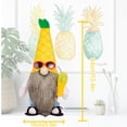 thumbnail image 3 of Tropical Pineapple Gnome Plush Decoration with Sunglasses and Drink Summer Beach Themed Home Decor Accent, 3 of 6