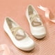 thumbnail image 4 of Zapatos de Bailarina para Niña DREAM PAIRS Talla 2 Satín Marfil, 4 of 6