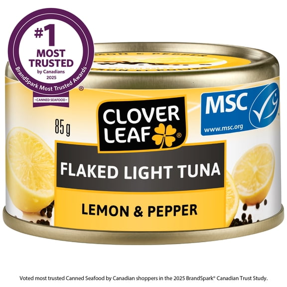 Thon pâle émietté CLOVER LEAF® - au citron et poivre