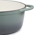thumbnail image 4 of MegaChef Casserole Ovale en Fonte Émaillée de 7 Pintes, Gris, 4 of 8