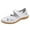 White, variant on HCNTES Women's Flats Shoes Ballet Flats Dress Shoes for Women Comfortable Leather Slip on Loafer Shoes(,42)