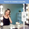 thumbnail image 3 of 3 Colors Makeup Lamp LED Lights USB Stepless Dimmable Bathroom Mirror Light 6 10 14 Bulb Kit Make Up Lighting ,Widely Use, 3 of 6