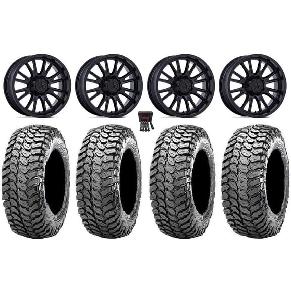MSA ThunderLips 15" Wheels Black 29" Liberty Tires Polaris RZR XP 1000 / PRO XP / Ranger XP 900/1000