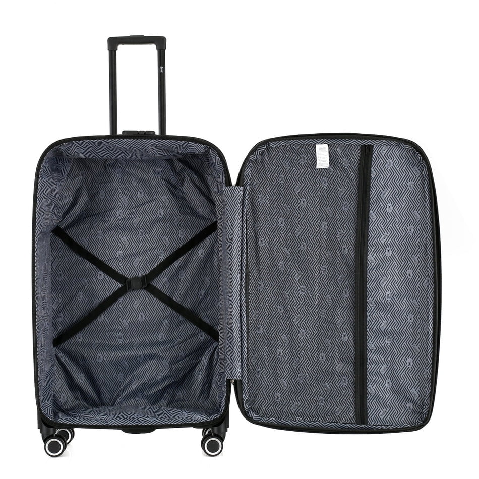 Grace Soft side Lightweight Expandable with 360° Dual Spinning Wheels and Combo Lock – Includes 32", 28", 24", 20" 4-Piece Luggage Set